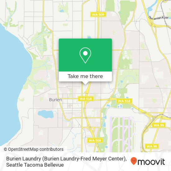 Burien Laundry (Burien Laundry-Fred Meyer Center) map