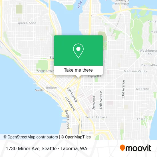 Mapa de 1730 Minor Ave