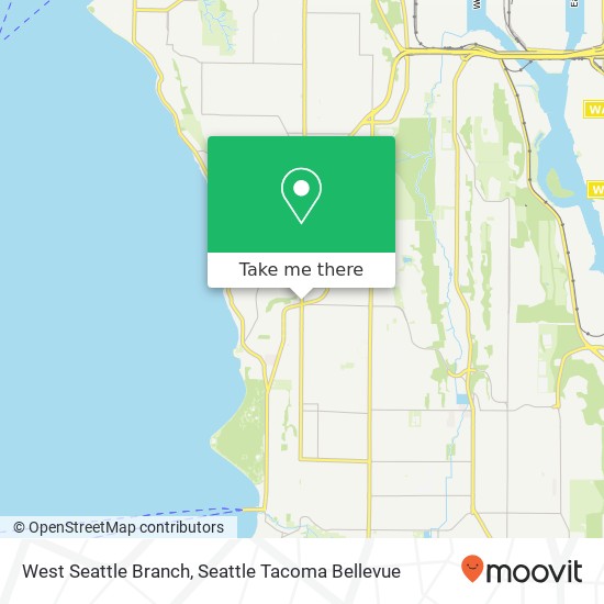 Mapa de West Seattle Branch