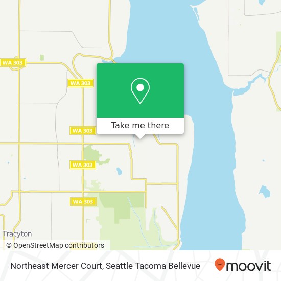 Mapa de Northeast Mercer Court