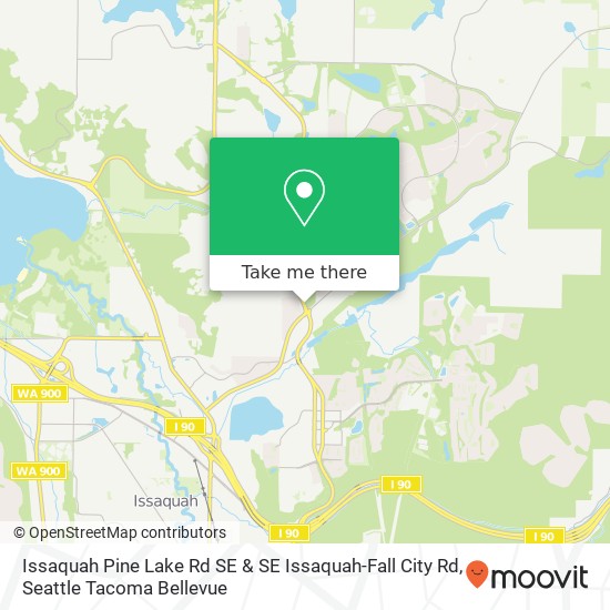 Issaquah Pine Lake Rd SE & SE Issaquah-Fall City Rd map