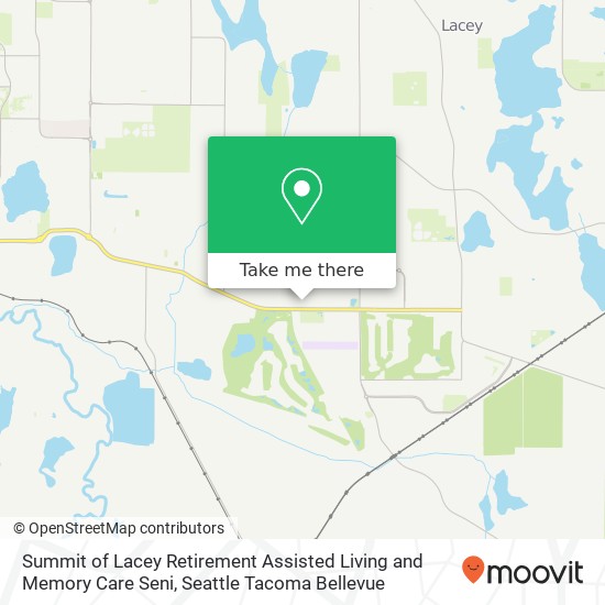 Mapa de Summit of Lacey Retirement Assisted Living and Memory Care Seni