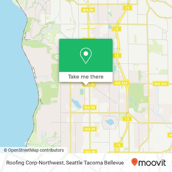 Roofing Corp-Northwest map