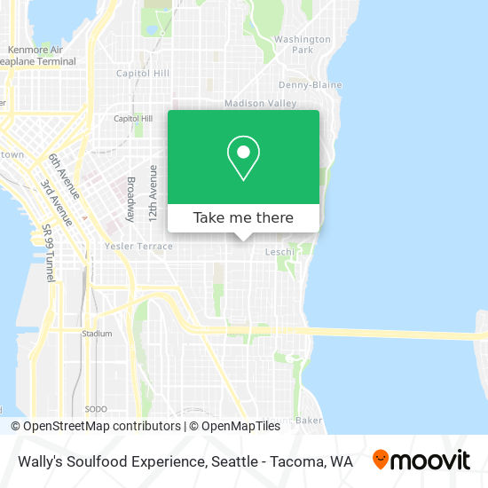 Wally's Soulfood Experience map