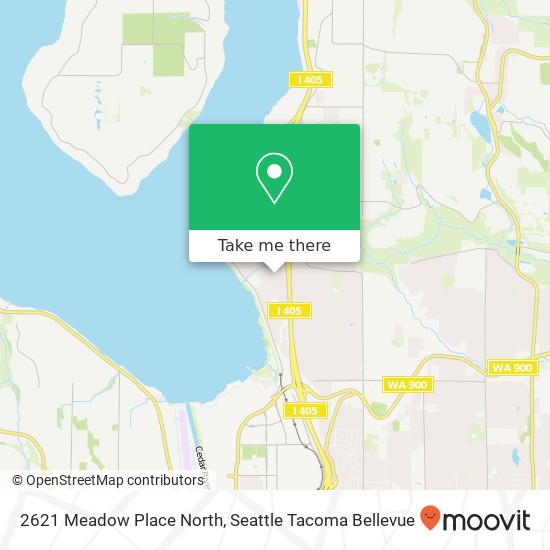 Mapa de 2621 Meadow Place North
