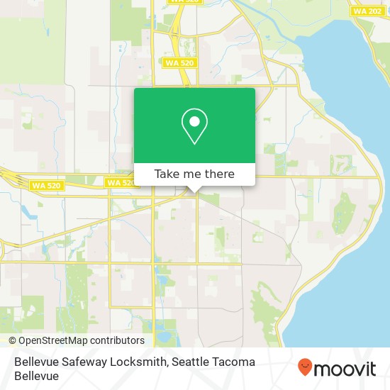 Mapa de Bellevue Safeway Locksmith