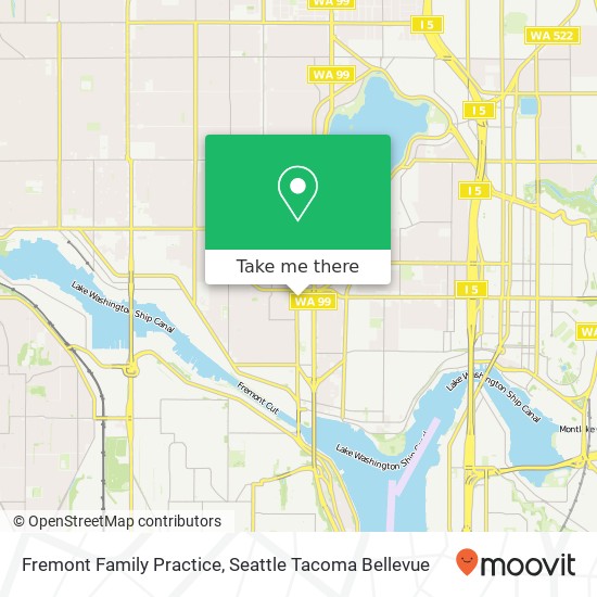 Fremont Family Practice map