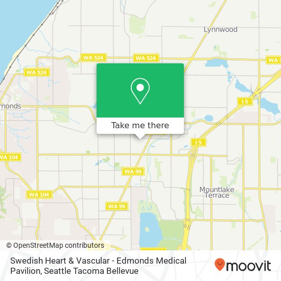 Mapa de Swedish Heart & Vascular - Edmonds Medical Pavilion