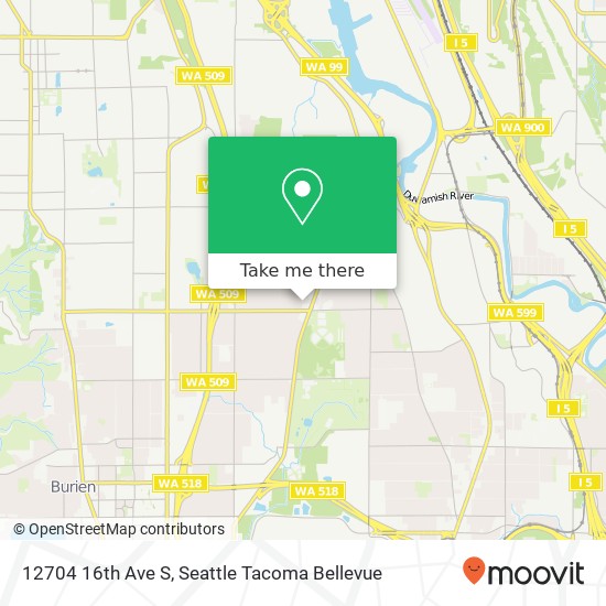 Mapa de 12704 16th Ave S