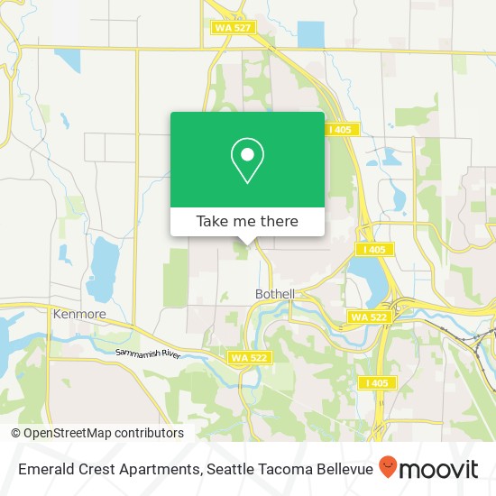 Mapa de Emerald Crest Apartments