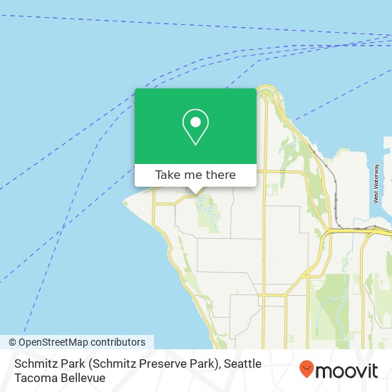 Mapa de Schmitz Park (Schmitz Preserve Park)