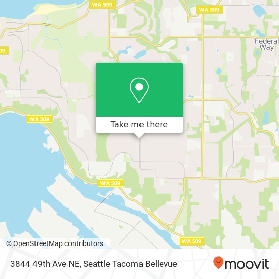 Mapa de 3844 49th Ave NE