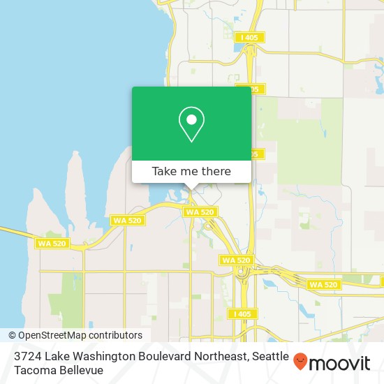 3724 Lake Washington Boulevard Northeast map