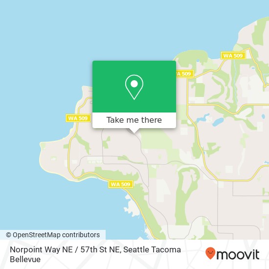 Mapa de Norpoint Way NE / 57th St NE
