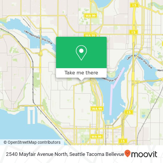 2540 Mayfair Avenue North map