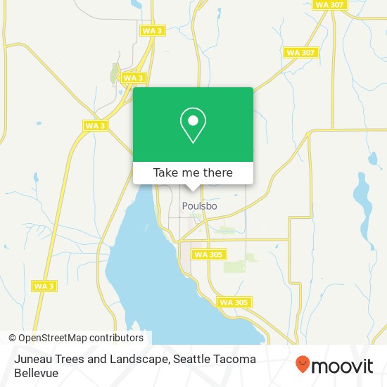 Juneau Trees and Landscape map