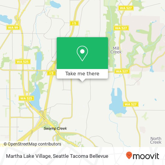 Martha Lake Village map
