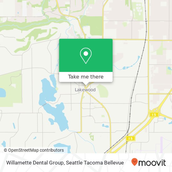 Mapa de Willamette Dental Group