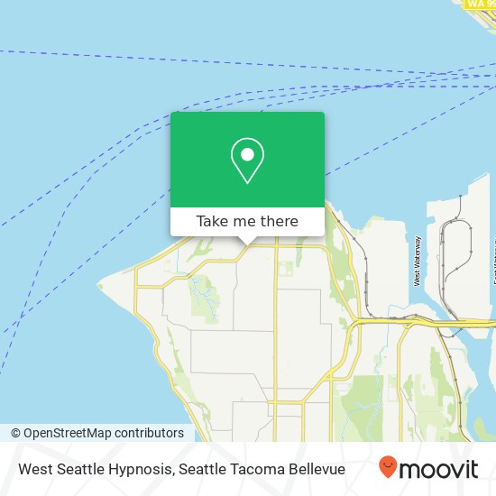 West Seattle Hypnosis map