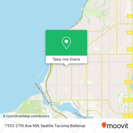 Mapa de 7553 27th Ave NW