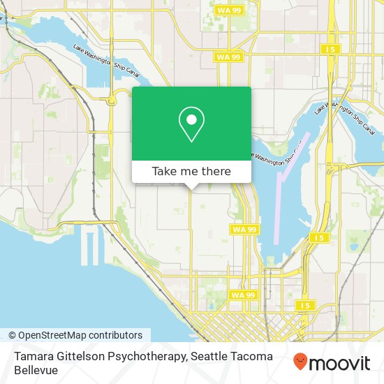 Tamara Gittelson Psychotherapy map