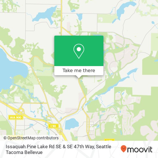 Issaquah Pine Lake Rd SE & SE 47th Way map