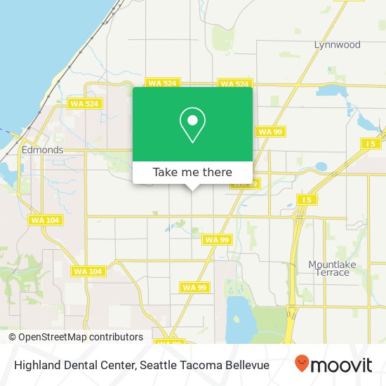 Mapa de Highland Dental Center