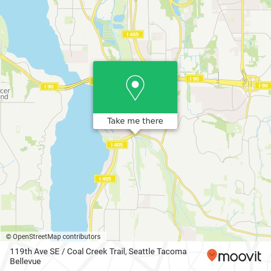 119th Ave SE / Coal Creek Trail map