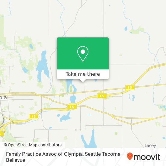 Mapa de Family Practice Assoc of Olympia