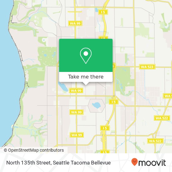 North 135th Street map