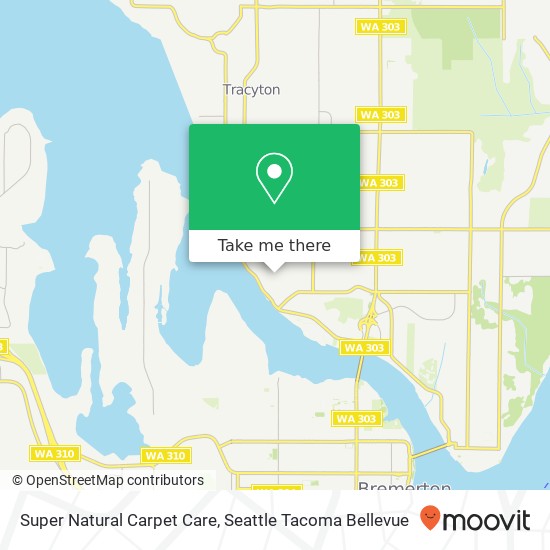 Super Natural Carpet Care map