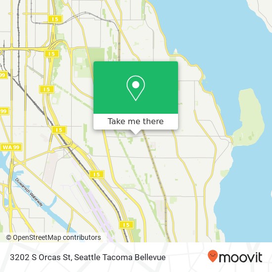 3202 S Orcas St map