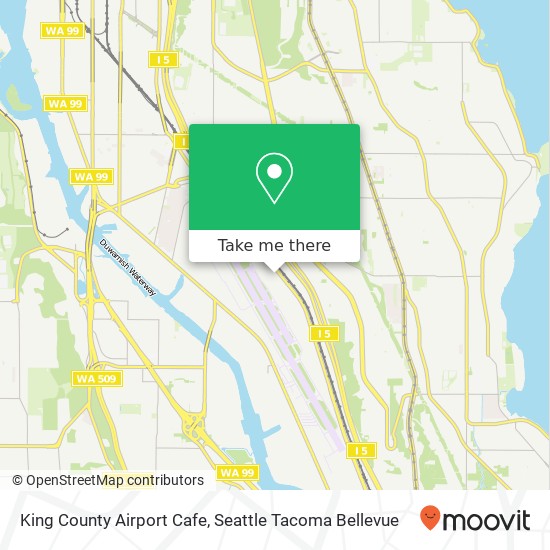 Mapa de King County Airport Cafe