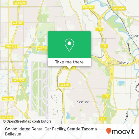 Consolidated Rental Car Facility map