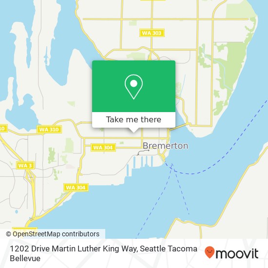 Mapa de 1202 Drive Martin Luther King Way