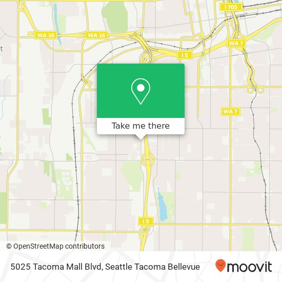 5025 Tacoma Mall Blvd map