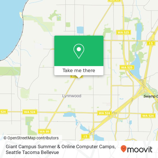 Mapa de Giant Campus Summer & Online Computer Camps