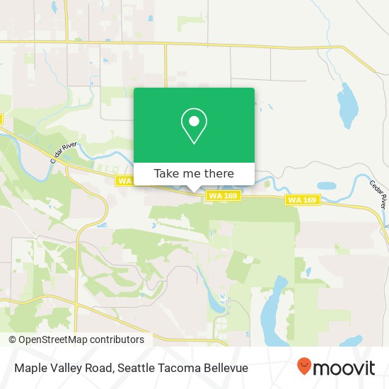 Maple Valley Road map