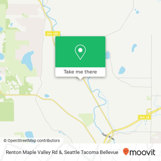 Mapa de Renton Maple Valley Rd &