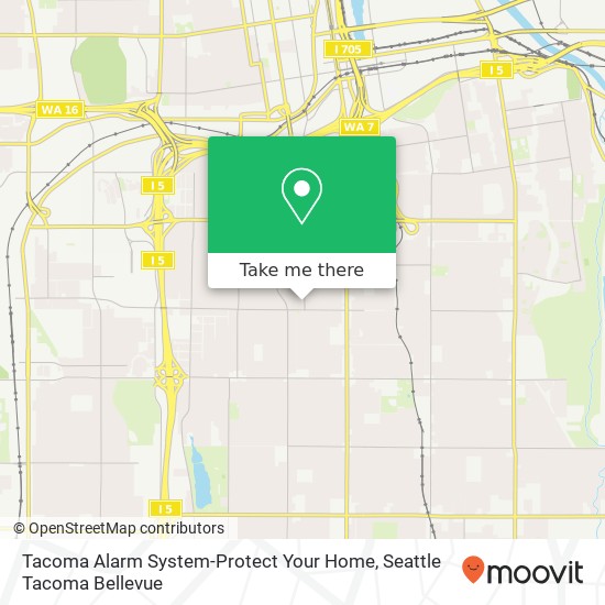 Tacoma Alarm System-Protect Your Home map