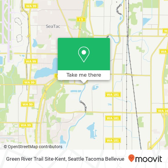 Green River Trail Site-Kent map