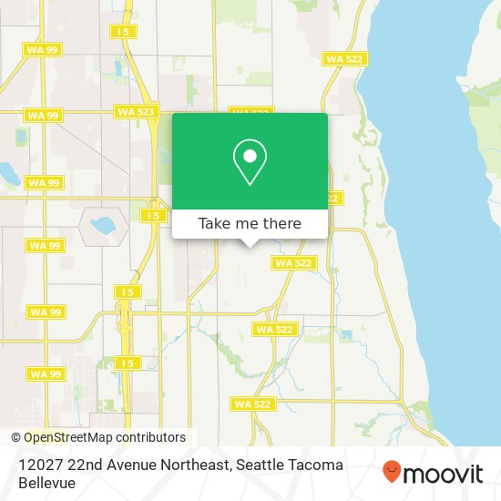 12027 22nd Avenue Northeast map