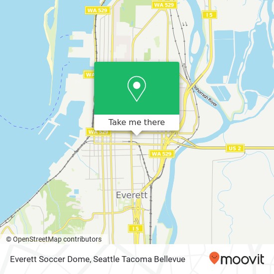 Everett Soccer Dome map