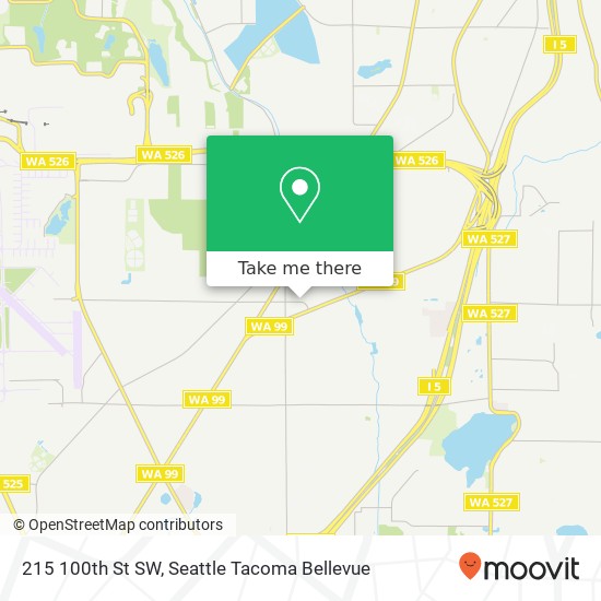 Mapa de 215 100th St SW