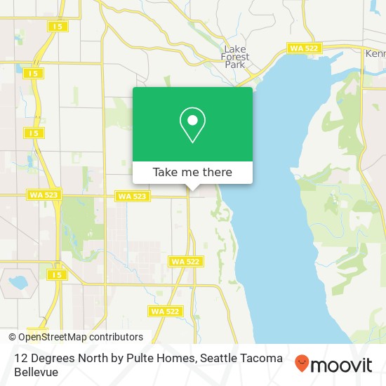 12 Degrees North by Pulte Homes map