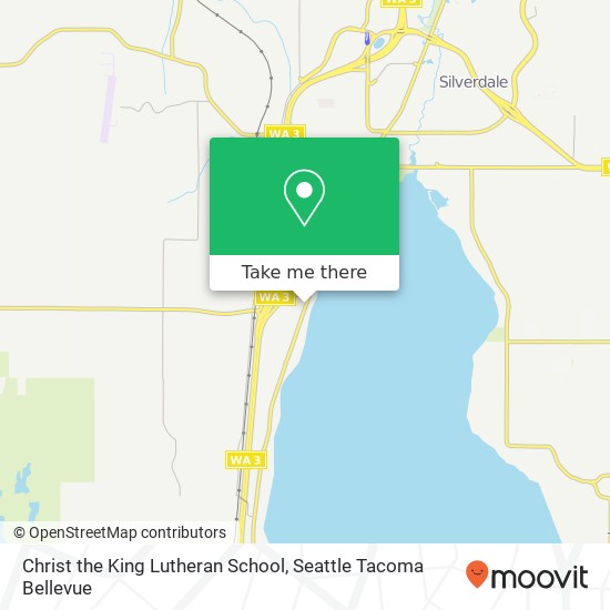 Christ the King Lutheran School map