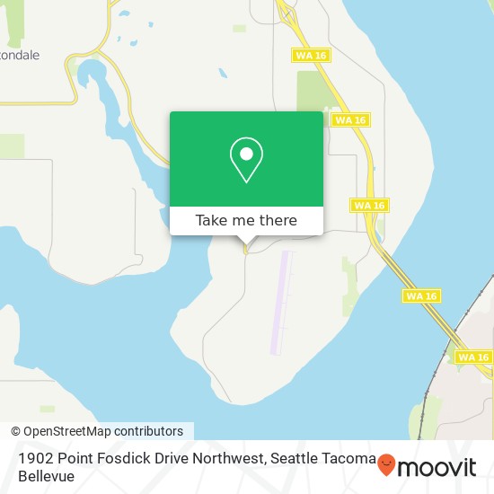 1902 Point Fosdick Drive Northwest map