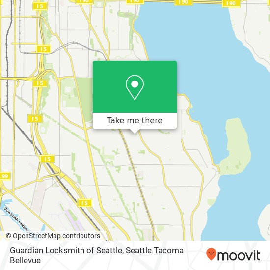 Guardian Locksmith of Seattle map