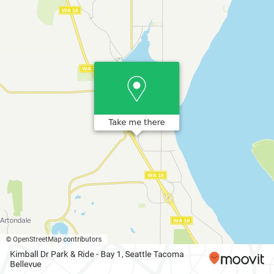 Mapa de Kimball Dr Park & Ride - Bay 1