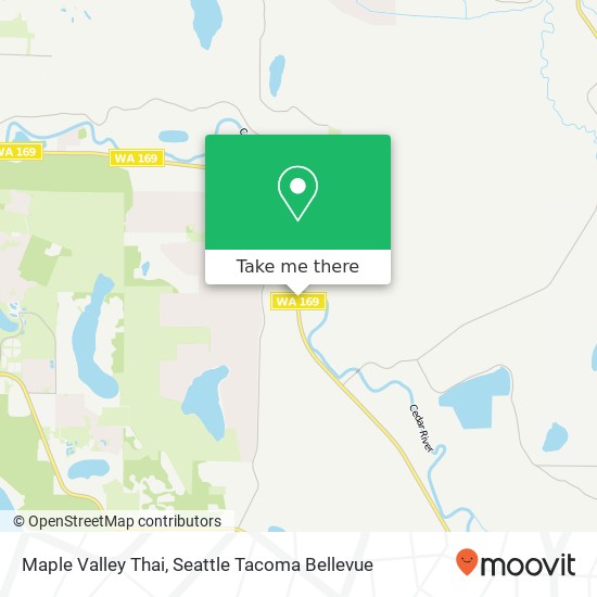 Mapa de Maple Valley Thai